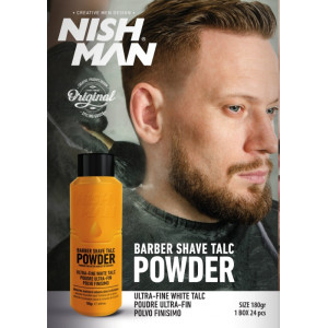 Poudre de Talc NISH MAN 180g. Poudre de Talc NISH MAN 180g.