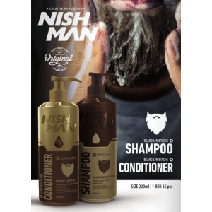 Conditionneur à barbe NISH MAN 200ml Conditionneur à barbe NISH MAN 200ml