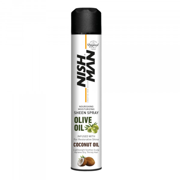 Spray nourrissant NISH MAN à l'huile d'olive 400ml