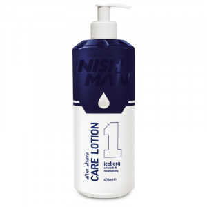 Lotion crème de soin après rasage NISH MAN N°1 400ML Lotion crème de soin après rasage NISH MAN N°1 400ML