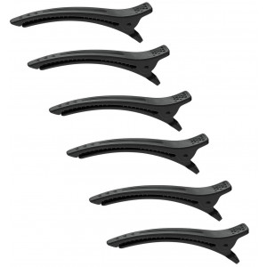 Lot de 6 pinces haute qualité anti-dérapantes gris anthracite