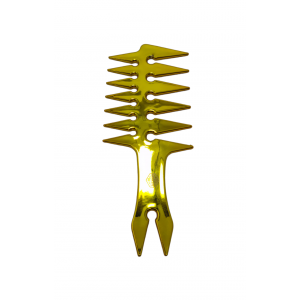 Peigne de coiffage BARBER CORNER double face GOLD Peigne de coiffage BARBER CORNER double face GOLD