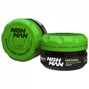 Crème coiffante NISH MAN M2 Matte Clay Kératine Crème coiffante NISH MAN M2 Matte Clay Kératine