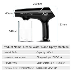 Diffuseur pistolet TSF NANO GUN SPRAY Noir