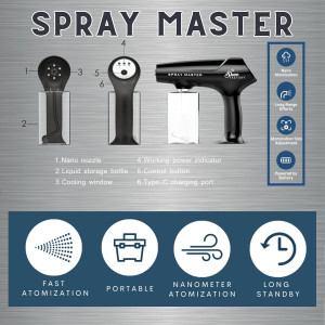 Diffuseur pistolet TSF NANO GUN SPRAY Noir