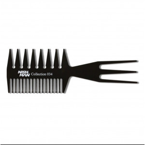 Peigne de coiffage double face en carbone NISH MAN Peigne de coiffage double face en carbone NISH MAN