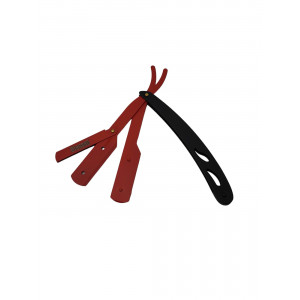 Rasoir shavette métallique BLESSED Noir & Rouge