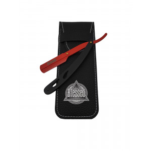 Rasoir shavette métallique BLESSED Noir & Rouge