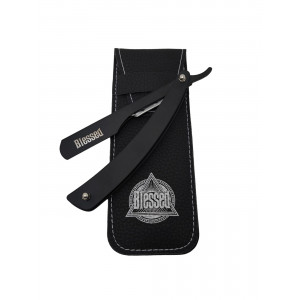 Rasoir shavette métallique noir BLESSED (à glissière)