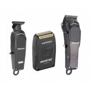 Trio GAMMA + I BOOSTED Trimmer + Clipper + Shaver Trio GAMMA + I BOOSTED Trimmer + Clipper + Shaver
