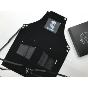 Tablier de barbier BARBER CORNER Noir RAZOR MAN