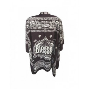 Cape de coupe BLESSED Black & White BACA XXL 175x150cm