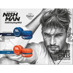 Cire coiffante NISH MAN 150ml n° 1 Cire coiffante NISH MAN 150ml n° 1