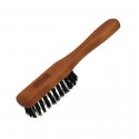 Mini brosse à barbe en poils de sanglier - Format de poche