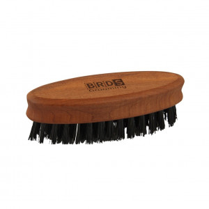 Brosse à barbe en poils de sanglier format poche BRDS