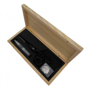 Ciseaux sculpteur 6.0" BLESSED Acier Noir Mat