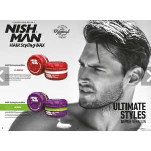 Cire coiffante NISH MAN 150ml N°3 Cire coiffante NISH MAN 150ml N°3