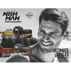 Cire coiffante NISH MAN 150ml n° 7 Cire coiffante NISH MAN 150ml n° 7