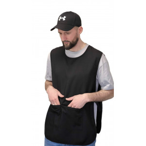 Gilet BARBER CORNER noir & manches courtes Gilet BARBER CORNER noir & manches courtes