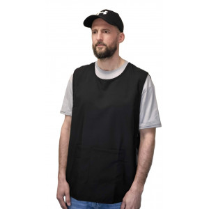 Gilet BARBER CORNER noir & manches courtes Gilet BARBER CORNER noir & manches courtes
