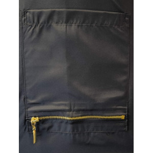 Chemise barbier noir Star Gold taille XL