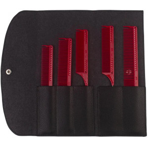 JRL set de 5 peignes avec étui de rangement JRL set de 5 peignes avec étui de rangement
