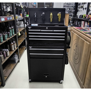 Chariot Barbier Métallique noir ITALOR