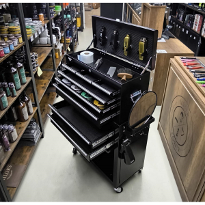 Chariot Barbier Métallique noir ITALOR