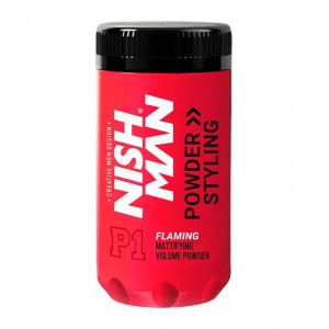 Poudre coiffante NISH MAN P1 20g FLAMING parfum mangue Poudre coiffante NISH MAN P1 20g FLAMING parfum mangue