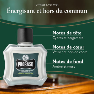 Baume à barbe PRORASO Cypress et Vetyver 100ml