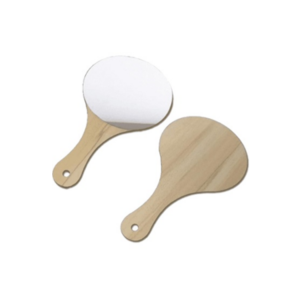 Miroir rond cadre bois nano