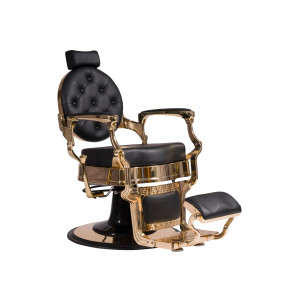 Fauteuil de barbier BUZZ GOLD NOIR