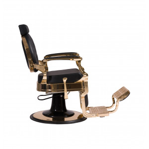 Fauteuil de barbier BUZZ GOLD NOIR