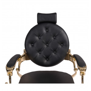 Fauteuil de barbier BUZZ GOLD NOIR