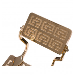 Fauteuil de barbier BUZZ GOLD NOIR