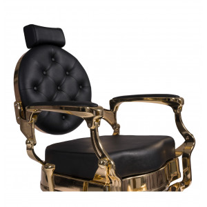 Fauteuil de barbier BUZZ GOLD NOIR
