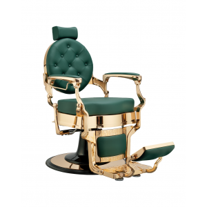 Fauteuil de barbier BUZZ GOLD VERT
