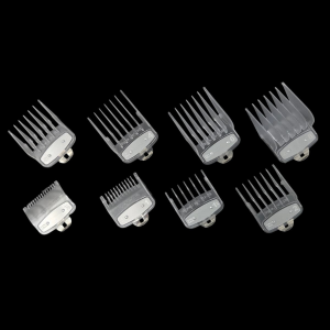 Kit de 8 contre peignes BARBER CORNER Blanc translucide