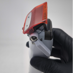 Kit de 8 contre peignes BARBER CORNER rouge translucide