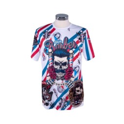 T-shirt BARBER APRON skull...