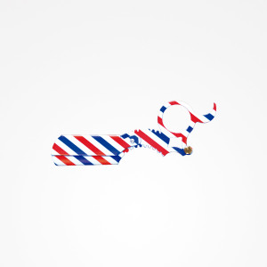 Rasoir Shavette bague couleurs BARBER POLE