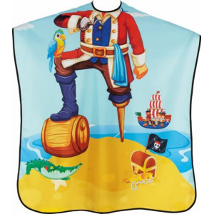 Cape de coiffure enfant pirate 90x130cm