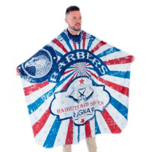 Cape de coupe taille XL 145 x 160cm AMERICAN BARBERS
