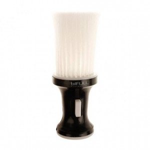 Balai à cou à talc noir Poils Blanc Balai à cou à talc noir Poils Blanc