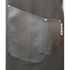 Tablier de barbier en tissu Full Noir RAZOR