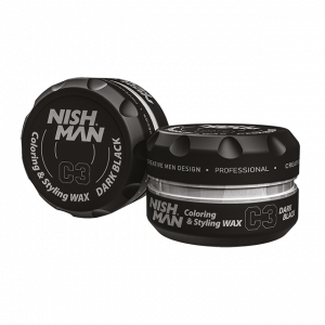 Cire capillaire colorante Noire NISH MAN -100ML Cire capillaire colorante Noire NISH MAN -100ML
